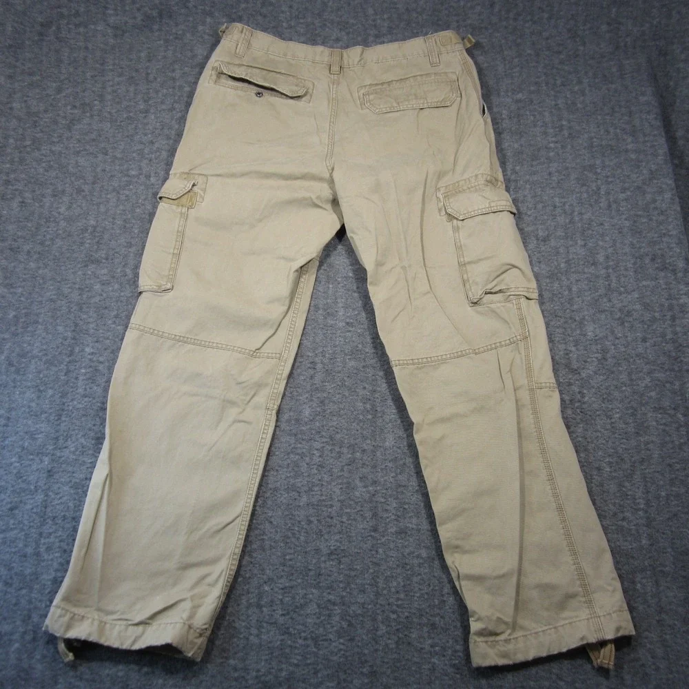 Old Navy Cargo Pants Mens 36x31 Khaki Tan Straight Utility Gorpcore Grunge Y2K‎
